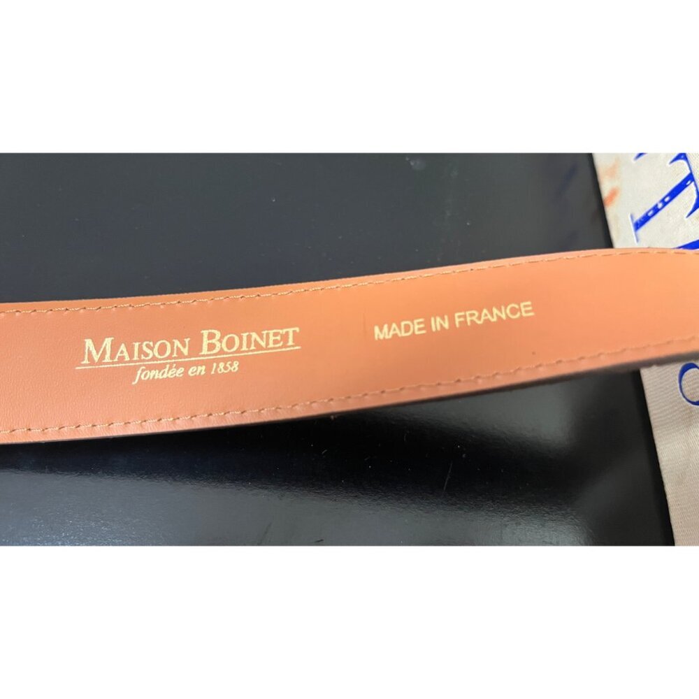MAISON BOINET PYTHON SKIN FRENCH BELT - Picture 4 of 4